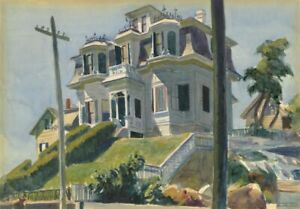Maison de Haskell : Edward Hopper : 1924 : impression d'art de qualité archivistique