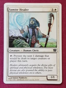 Magic The Gathering 9TH EDITION SAMITE HEALER white card MTG - Picture 1 of 2