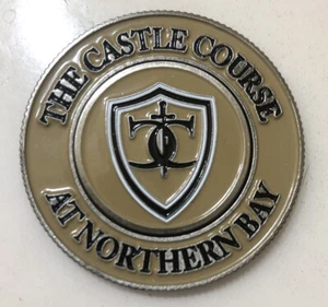 The Castle Course at Northern Bay Magnetic 🧲 Coin w/ golfball marker - Picture 1 of 3