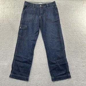 Lee Jeans Womens 12 (32X28) Casual Denim Clean 90s Flap Pockets Stretch Pants - Picture 1 of 16