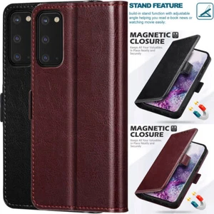 For Samsung Galaxy S22 S21 S20 Plus/FE 5G Note20 Ultra Flip Leather Case Cover - Picture 1 of 26