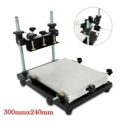 Manual Solder Paste Printing Machine 0-120mm Adjustable PCB SMT Stencil Printer - Image 1 of 4