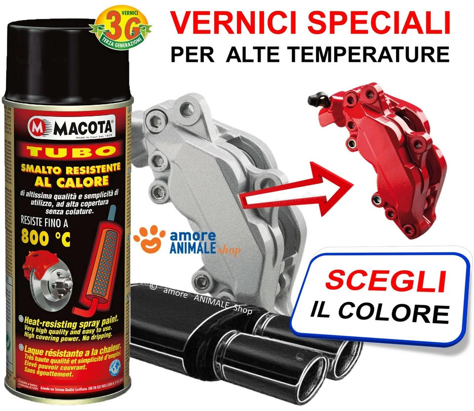 Macota TUBO ALTE TEMPERATURE 800 °C → Vernice per Pinze Freni e Marmitte  Tuning - Immagine 1 di 1