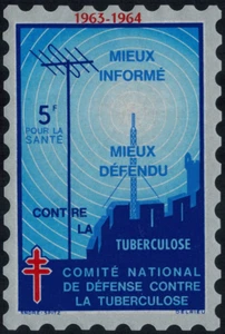 Vignette / Briefmarke großformatig - 5 Franken - Nationales Komitee gegen Tuberkulose - R.1 - Bild 1 von 1