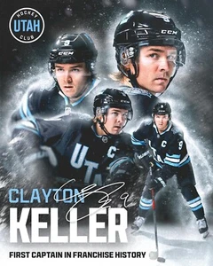 Clayton Keller First Franchise Captain Utah Hockey Club 8x10 NHL Hockey Foto - Bild 1 von 1