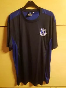 EVERTON FC Official Merch XL Blue & Navy Short Sleeve Training Football Shirt - Picture 1 of 4
