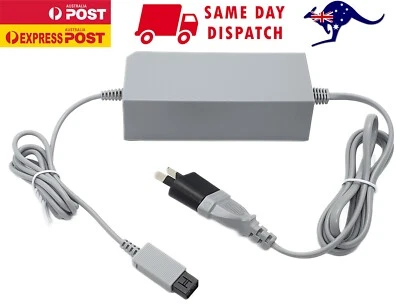 AC POWER SUPPLY / ADAPTER / CABLE for original Nintendo Wii Replacement AU Lead - Image 1 of 4