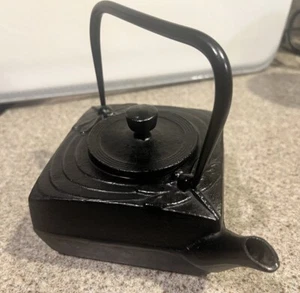 Nanbu Tekki Eisenwaren quadratische Libelle Teekanne schwarz - Bild 1 von 14