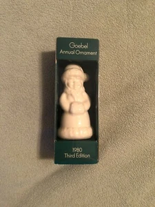 1979 Goebel 3rd Annual Christmas Tree Ornament White Bisque Germany - Picture 1 of 9