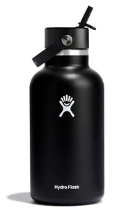 Wide Mouth vacuum insulated stainless steel water bottle with leakproof closeabl - Picture 1 of 8