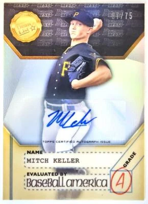 2017 Bowman's Best Baseball Americas Deans List Autograph Mitch Keller /75 - Image 1 of 2
