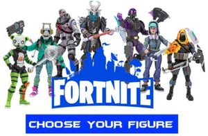 Fortnite 4 Inch Figure Plus 6 Building Material Stands Set - Choose Your Figure - Picture 1 of 102