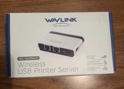 WAVLINK USB Wireless Printer Server WL-NU516U1 - Image 1 of 4