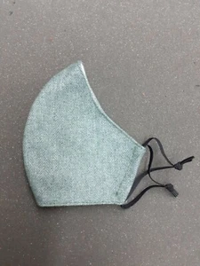 Handmade Herringbone Tweed Wool Effect face mask.Cream lining. Female. Washable - Picture 1 of 4