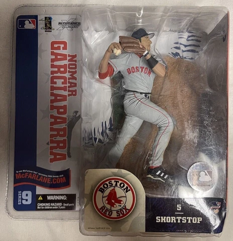 2004 McFarlane MLB Series 9 Nomar Garciaparra Boston Red Sox Figure Gray Jersey Cover
