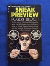 SNEAK PREVIEW - FIRST EDITION PAPERBACK ORIGINAL SIGNED BY ROBERT BLOCH
