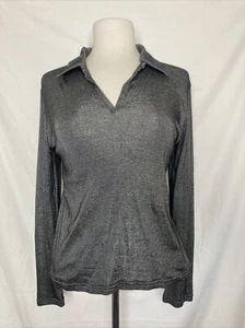 Old Navy V-Neck Top Damen Large Grau Langarm - Bild 1 von 7
