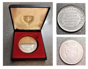 SVIZZERA MONETA MEDAGLIA MUSEO STORICO BERNA 1969 ARGENTO 900/1000 CON CUSTODIA - Foto 1 di 1