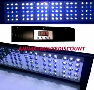 Plafoniera 62 Led Bianchi Blu cm.80 Nera HOPAR Acquari Marini Coralli e Display - Foto 1 di 1