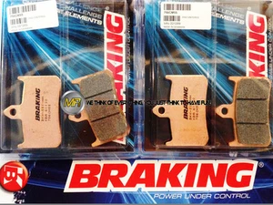 PER HONDA VFR R 400 1991 91 PASTIGLIE ANTERIORE SINTERIZZATE FRENO BRAKING CM55 - Picture 1 of 1