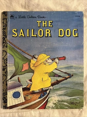 Vintage A Little Golden Book The Sailor Dog 312-08 1981 #3719 - Imagem 1 de 4