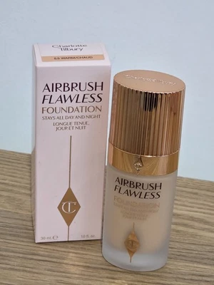 Charlotte Tilbury Airbrush Flawless Foundation 5.5 Warm 30ml BNIB - Image 1 of 4
