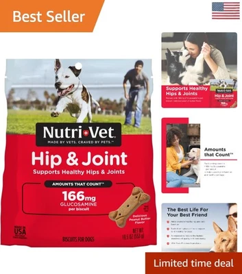 Nutritious Hip & Joint Dog Treats - 166mg Glucosamine in Delicious Biscuit Form - Image 1 of 4