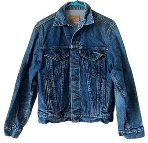 Vintage LEVIS Jeansjacke 90er 70506-0216 Blau Herren Größe 38R Trucker Hergestellt in den USA - Bild 1 von 13