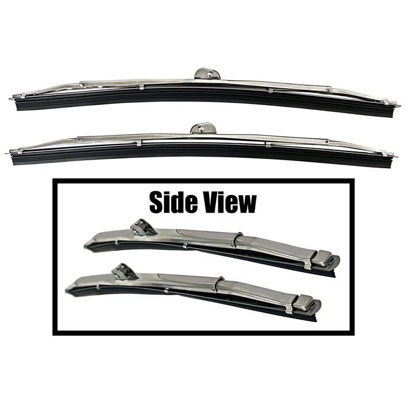 LIMPIAPARABRISAS DELANTERO ESCOBILLAS 1955-57 CHEVROLET BEL AIR INOXIDABLE Foto 1 de 1