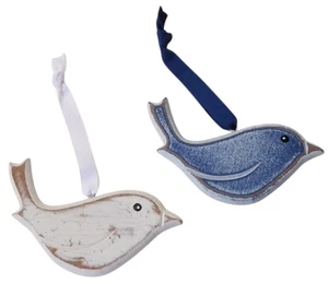 Uccellini In Legno Stile Shabby 6 Pezzi - Imagen 1 de 3