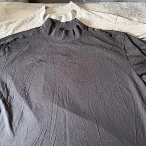 Duluth Shirt Mens XXL Longtail Tee Lot Of 2 Black Grey Long Sleeve Hiking Work - Picture 1 of 11