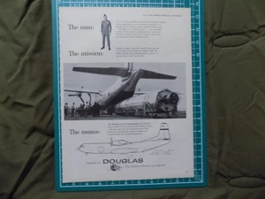 1959 PRINT AD DOUGLAS C-133 CARGOMASTER TRANSPORT PLANE - Bild 1 von 1