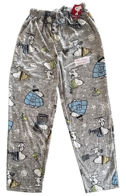 Peanuts SNOOPY WOODSTOCK Copos de Nieve Pala Puffer LOUNGE PIJAMA PANTALONES Para Hombre S-XL Foto 1 de 2