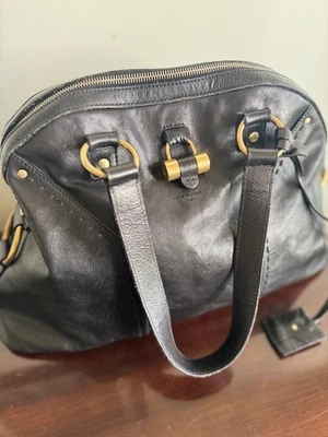 Yves Saint Laurent Muse Black Leather Vintage Shoulder bag  — 第 1/4 张图片