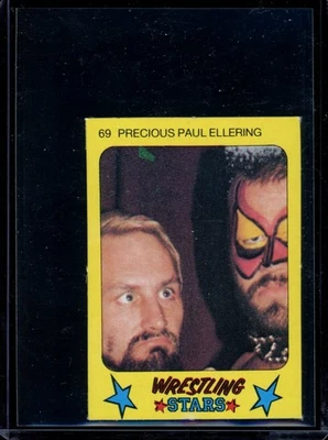 Monty Gum Wrestling Stars #69 1986 Precious Paul Ellering Foto 1 de 2