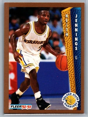 1992-93 Fleer #341 Keith Jennings - Image 1 of 2
