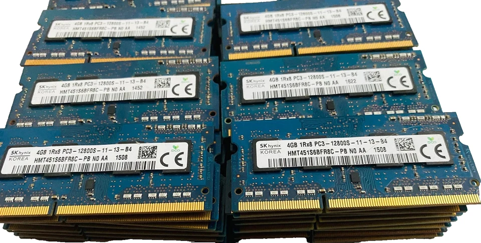 10 x 4GB DDR3-Pc3-Pc3l Laptop RAM Memory - Mixed Major Brands-Joblot -UK Seller - Image 1 of 1