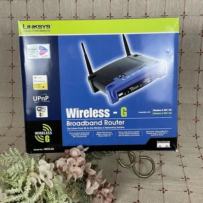 Linksys WRT54G Wireless-G Broadband Router in Original Box NEW - Image 1 of 4