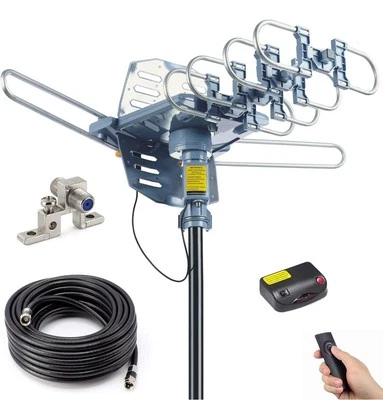 PBD Outdoor Digital Amplified HDTV Antenna 150 Mile Motorized 360 Degree - Image 1 of 4