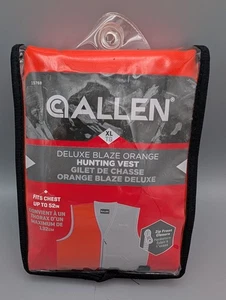 Allen Deluxe Blaze Orange Hunting Vest, XL Zipper Closure Unisex 15768 New - Picture 1 of 5