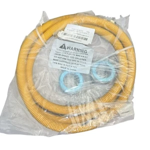 Trockner Gas Flex Line 1/2 Zoll FIP X 1/2 Zoll D MIP 24 Zoll Edelstahl Gasanschluss - Bild 1 von 5