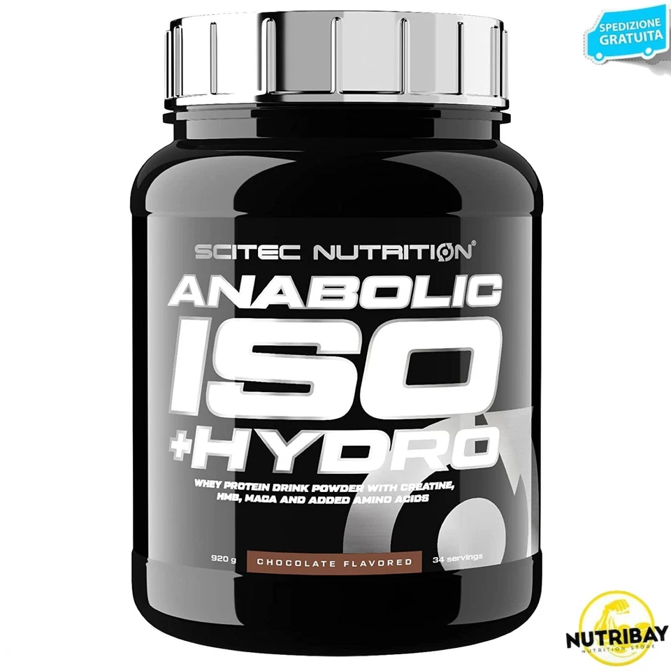 SCITEC NUTRITION ANABOLIC ISO+HYDRO - 920 gr PROTEINE ISOLATE E IDROLIZZATE