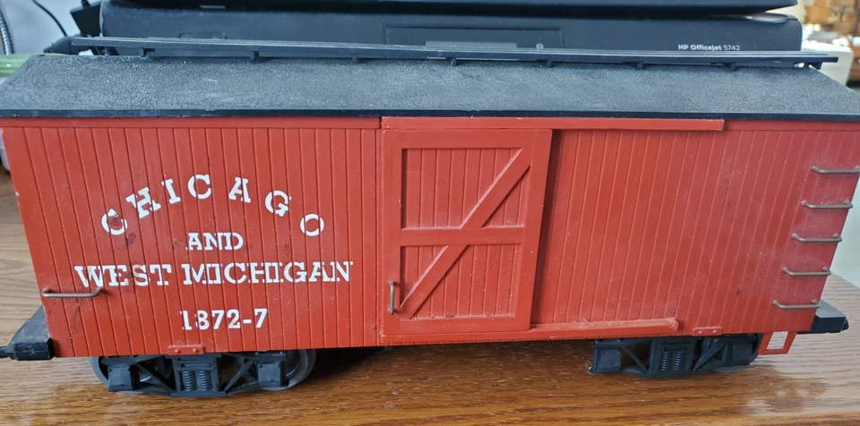 Kalamazoo G Gauge 1872-7 Chicago & West Michigan Box Car - Image 1 of 1
