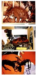 KING KONG 1933 F J ACKERMAN PHOTO LOT #3 (3) ACKERMAN DINOSAUR MODELS - Picture 1 of 1