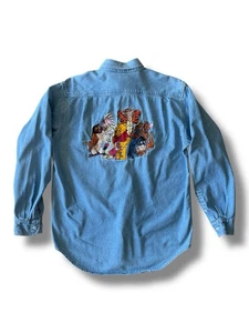 Camisa Denim Botón Vintage Años 90 The Disney Store Winnie The Pooh & Friends Talla S - Imagen 1 de 20