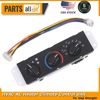 Fits For Jeep Wrangler 2005 2006 HVAC AC Heater Climate Control Unit 55056558AA - Image 1 of 4