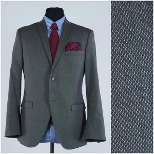 Mens TIGER OF SWEDEN Blazer 40R UK Size Grey Wool Sport Coat Jacket - Picture 1 of 16