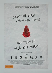 The Snowman - Original Movie Poster - 27x40 WALL ART - Foto 1 di 1