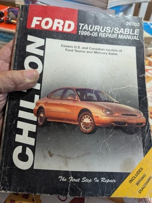 Chilton 1996-05 Ford Taurus Mercury Sable Repair Manual #26702 Shop Service - Image 1 of 4