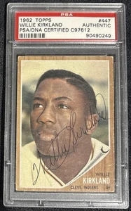 Willie Kirkland PSA DNA Signed 1962 Topps Autograph - Bild 1 von 2